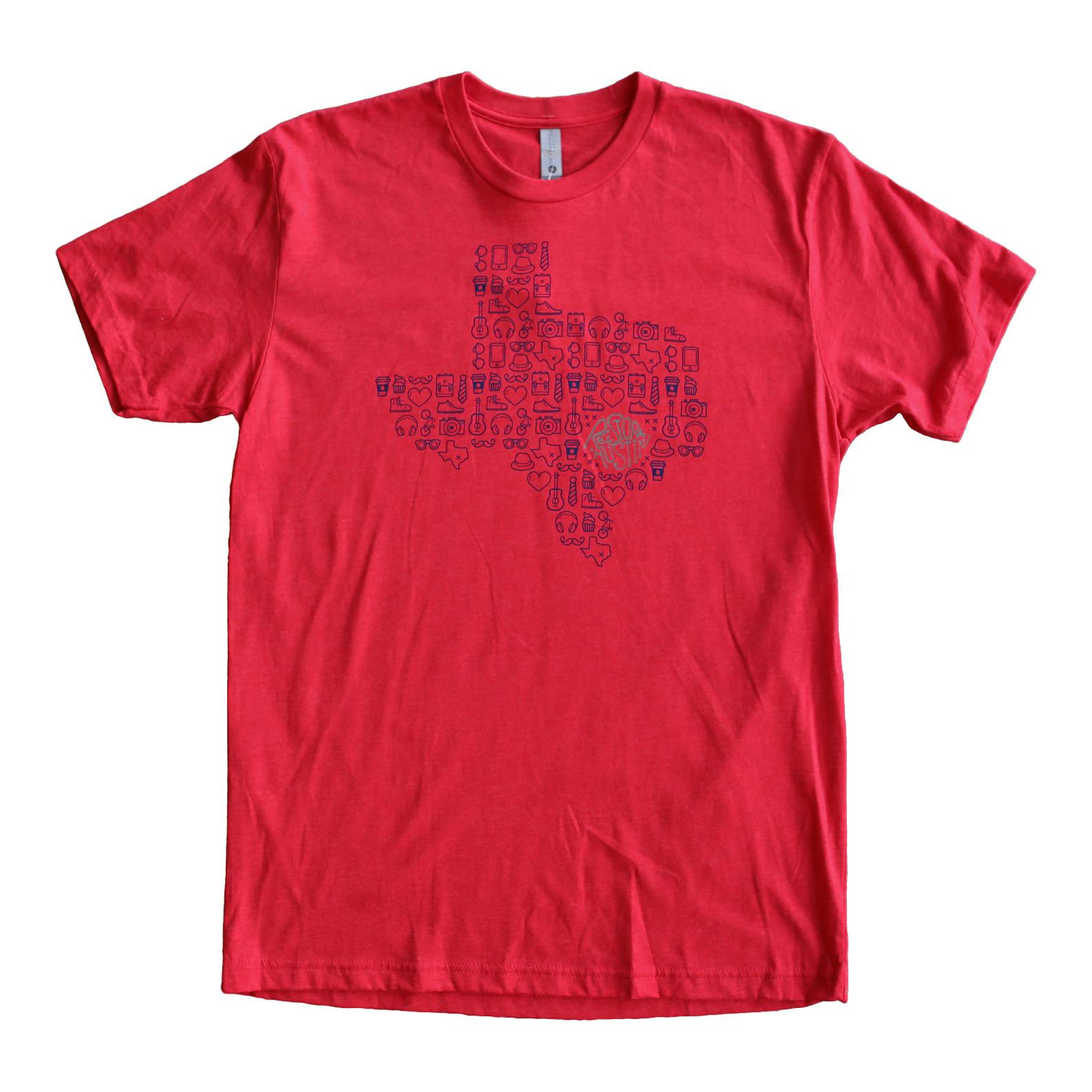 restore austin red t-shirt restore austin red t-shirt