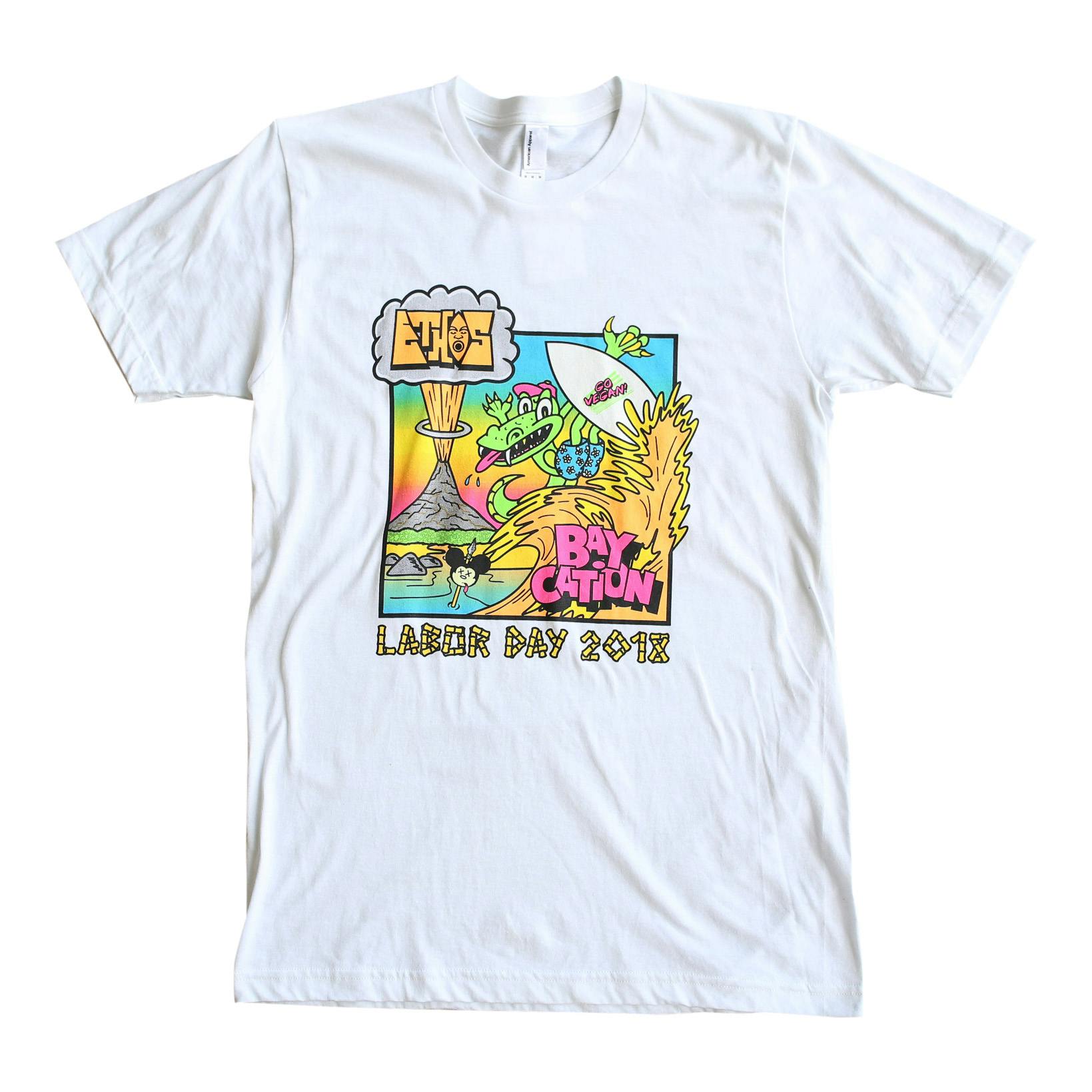 ethos vegan kitchen white t-shirt ethos vegan kitchen white t-shirt